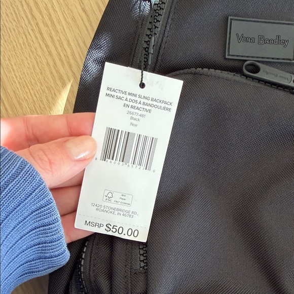 Vera Bradley Classic Black Belt Bag - Picture 2 of 9